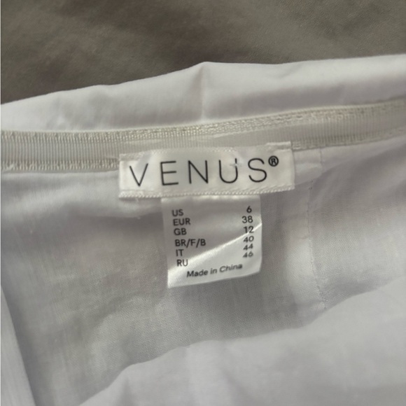 White Strapless Baby Doll A-line Tank Top - Picture 3 of 3